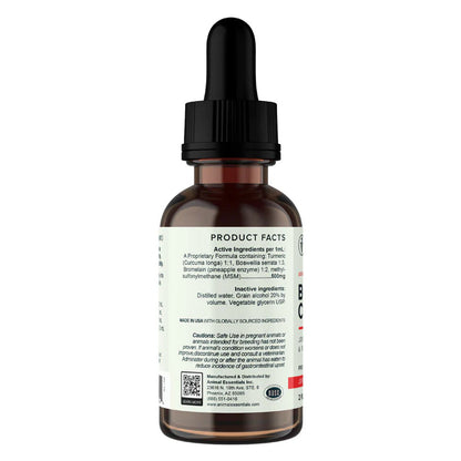 Animal Essentials Advanced Herbal Formula BOS Curcuma Joint Mobility for Dogs & Cats 2-oz - Dog Supplements & Vitamins 3