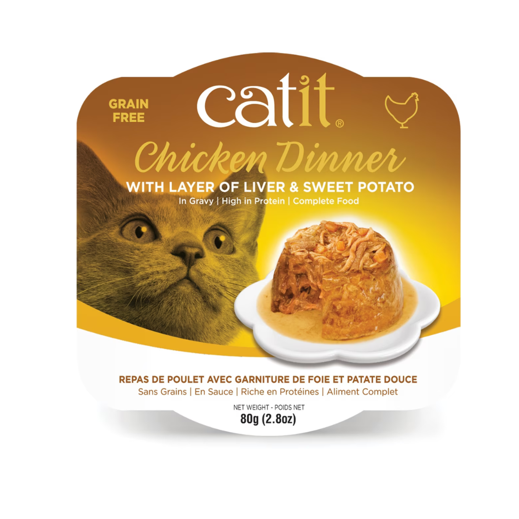 Catit Chicken Dinner with Liver & Sweet Potato Wet Cat Food (2.8 oz) - 1 pack - Cat Food 1