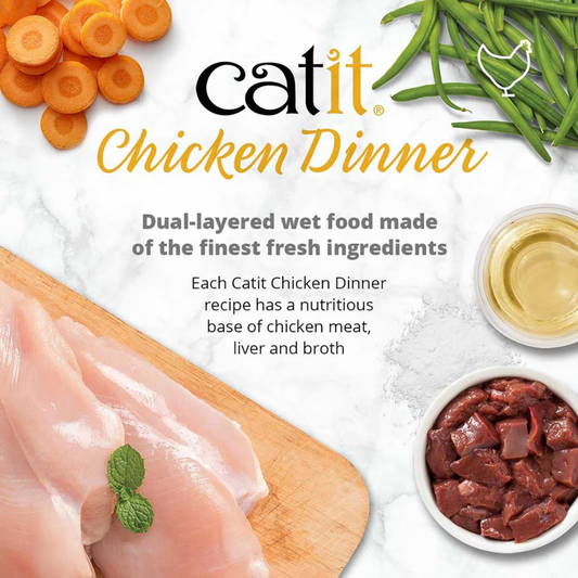 Catit Chicken Dinner with Tuna & Kale Wet Cat Food (2.8 oz) - Cat Food 2