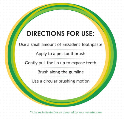 Enzadent Enzymatic Poultry-Flavored Toothbrush Kit for Dogs & Cats