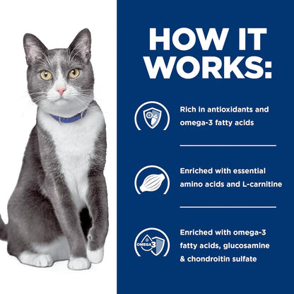 Hill’s Prescription Diet Cognitive + Mobility Brain Care + j/d Tuna & Vegetable Stew Wet Food For Cat (2.9 oz x 24 cans)