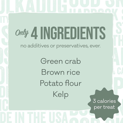 Polkadog Green Monstah Green Crab & Kelp Crunchy Training Bits for Dogs & Cats - Dog Treats 4
