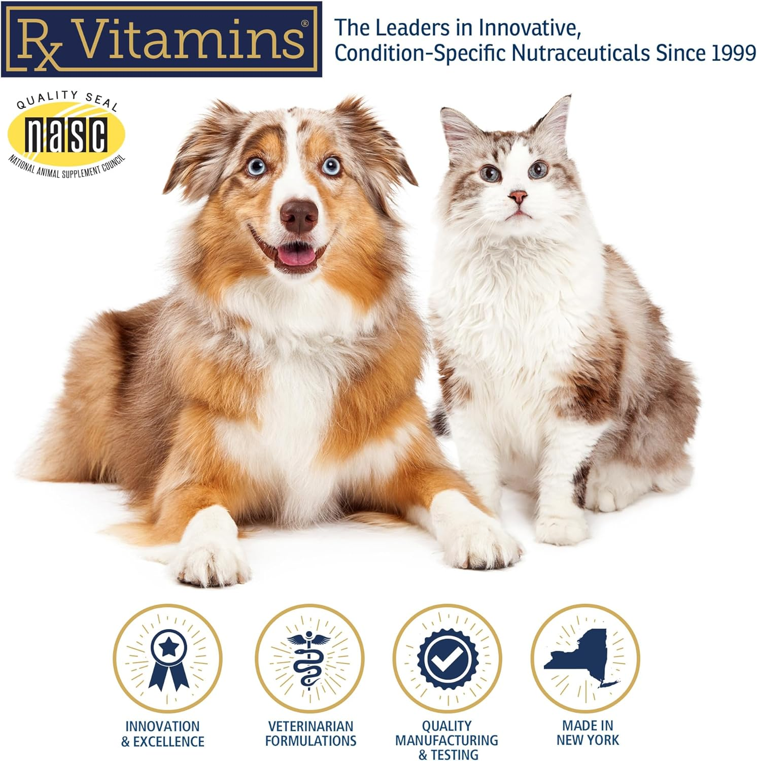 Rx Vitamins Formula CV For Dogs and Cats (90 caps) - Cat Supplements & Vitamins 6