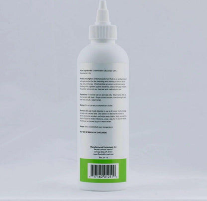 Bottle with label on the back