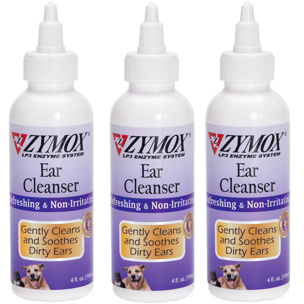 Zymox Enzymatic Ear Cleanser Liquid for Dogs & Cats - 4fl oz- 3 pack