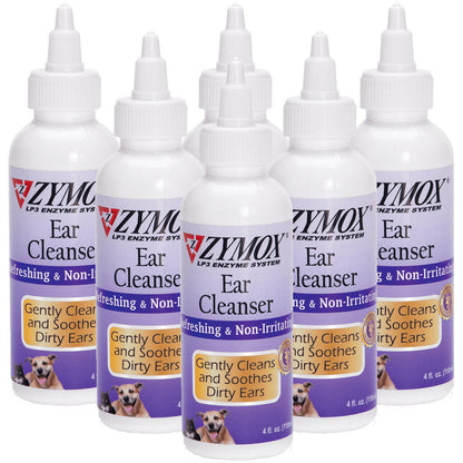 Zymox Enzymatic Ear Cleanser Liquid for Dogs & Cats - 4 fl oz - 6 pack